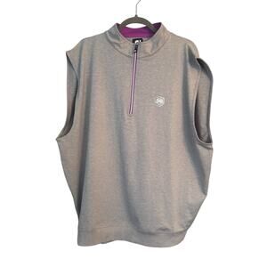 FootJoy Performance MID South Club 1/2 Zip Mens Vest Heather Grey XL Golf